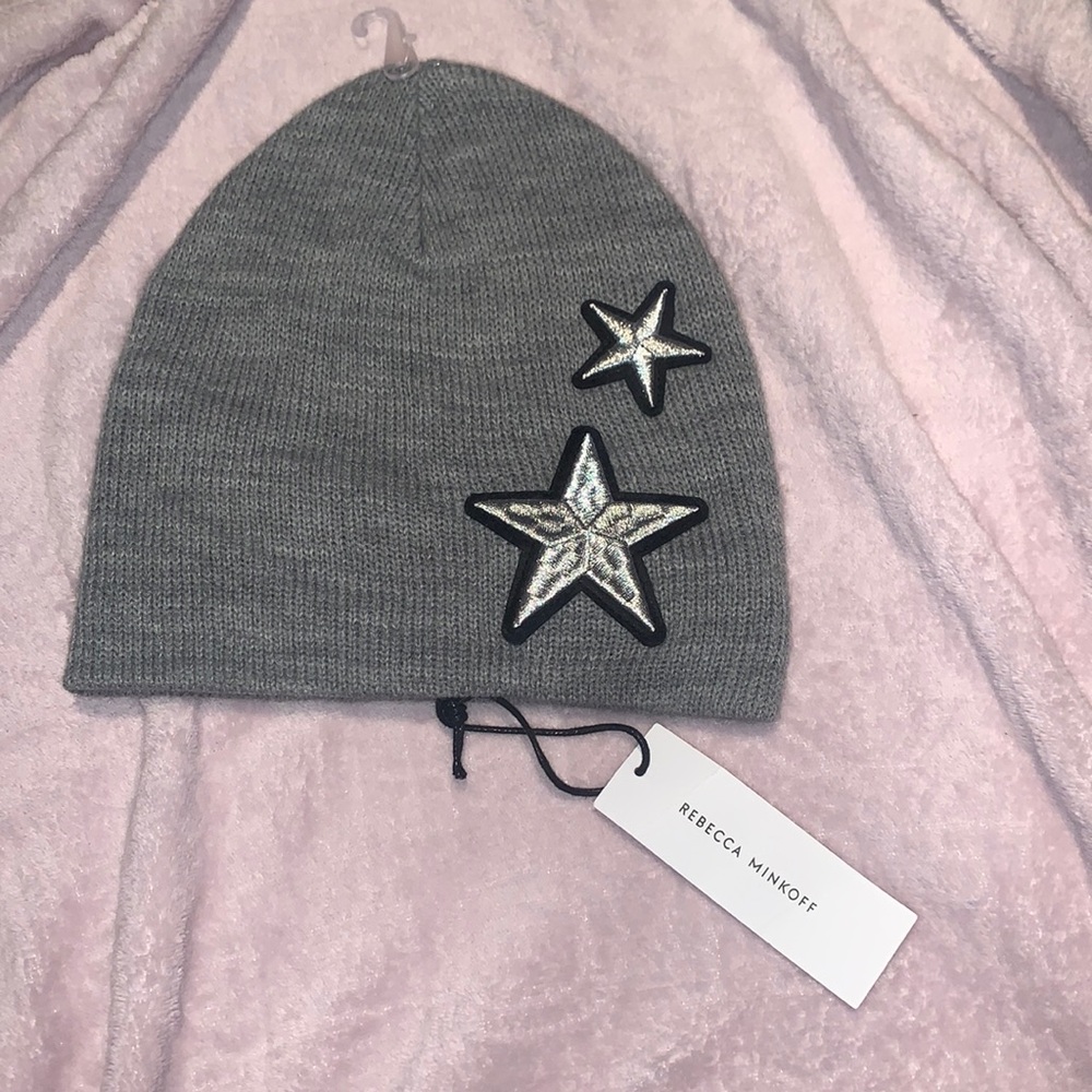 Rebecca Minkoff | Star Beenie One Size Gray